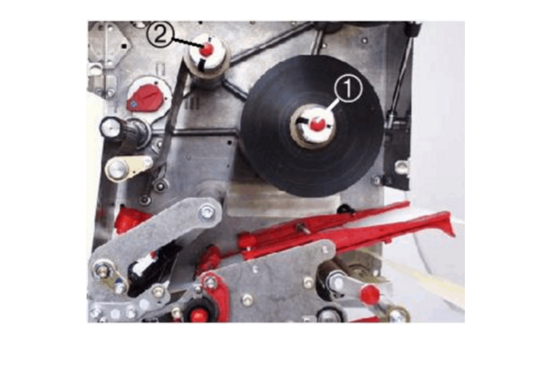 打印貼標(biāo)機裝碳帶